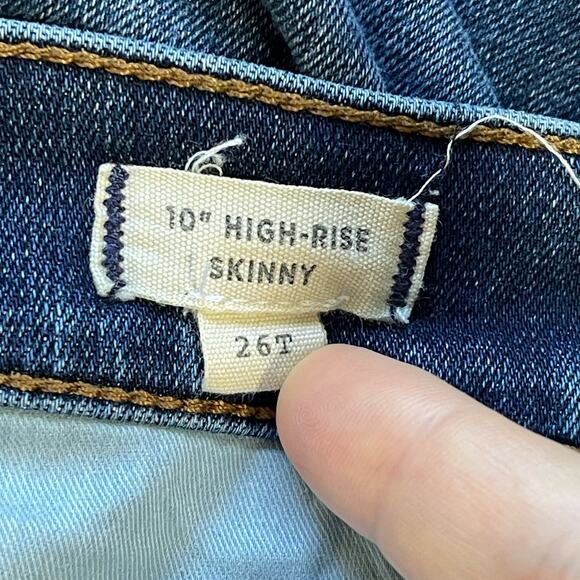 Madewell • 10” High Rise Skinny Jeans 26 Tall - Picture 5 of 6